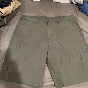 Eddie Bauer Olive Green Flat Front Shorts